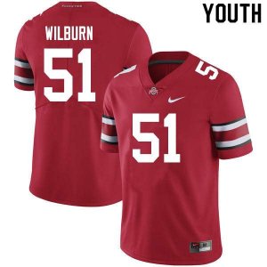 Youth Ohio State Buckeyes #51 Trayvon Wilburn Scarlet Nike NCAA College Football Jersey July LER3644FH